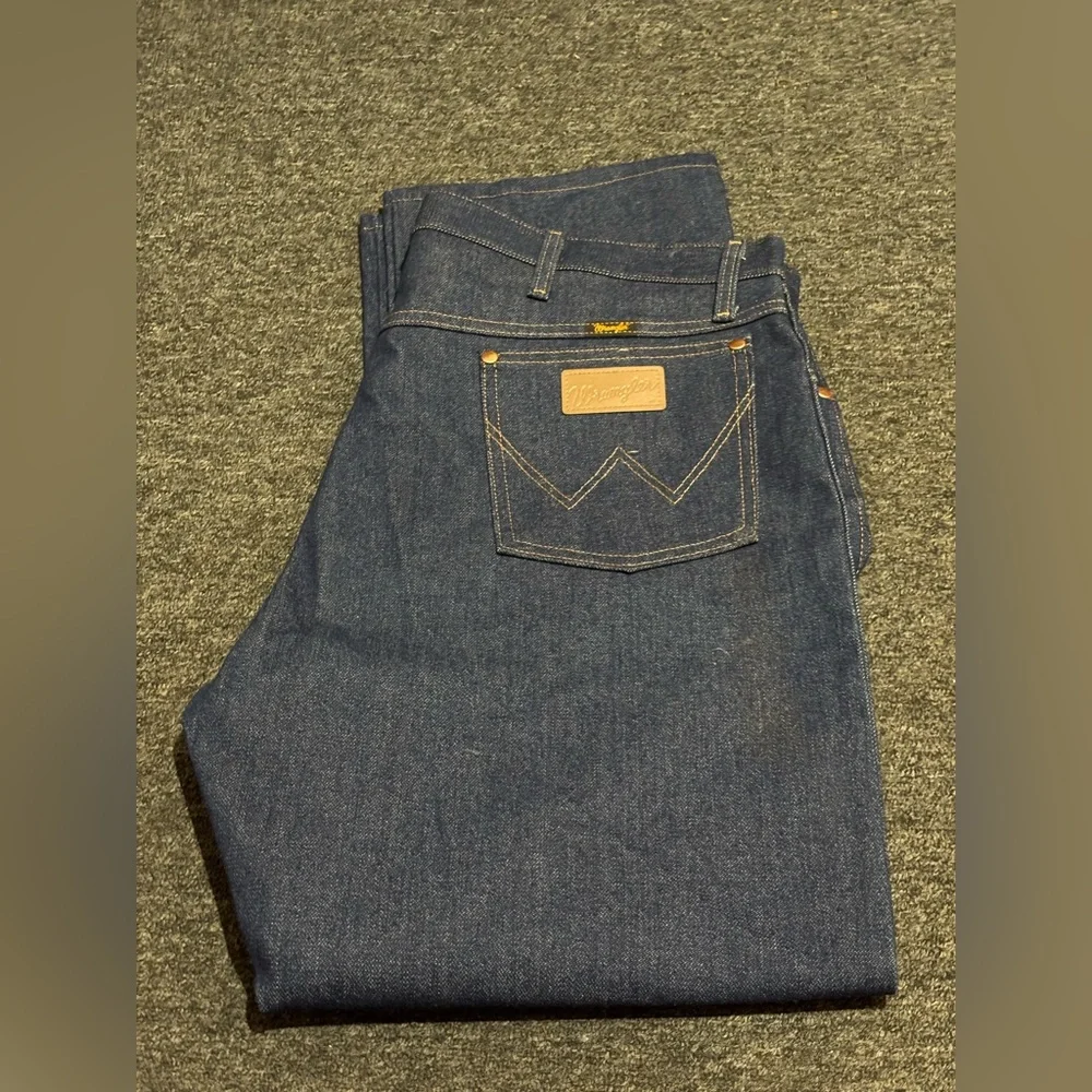 Wrangler Blue Bootcut Jeans with Rigid Denim - NWOT - Picture 9 of 12